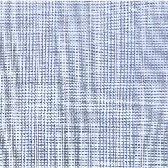 Alfani Men's Slim-Fit Tech Stretch 2-Piece Suit Light Blue Plaid 38R 32x30 NWT - Picture 13 of 13